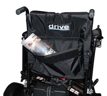 An image of Drive Medical Cirrus Plus storage pocket located at the back.