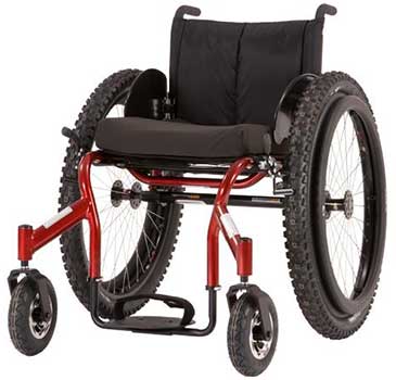 A Black Variants Image of  Best Wheelchair for Outdoors: Top End Crossfire