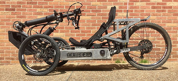 An Outrider Horizon (Electric + Handcycle) Image for Best Wheelchairs for Outdoors