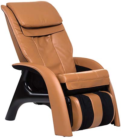 The Human Touch Volito Massage Chair in coffe brown and black