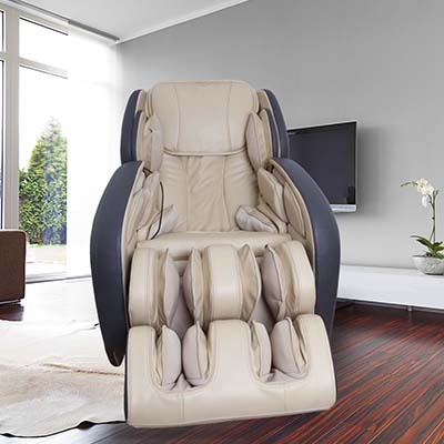 Kahuna LM7800 Massage Chair Ivory Front - Chair Institute