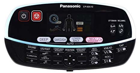 Remote Control of ﻿﻿﻿﻿Panasonic EP MA10 Massage Chair﻿﻿﻿﻿