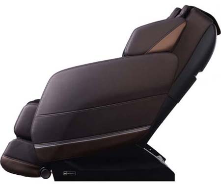 Infinity Evoke Massage Chair Chocolate Brown Side - Chair Institute