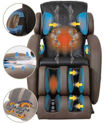 Best Massage Chair Under 2000 Kahuna Front - Chair Institute