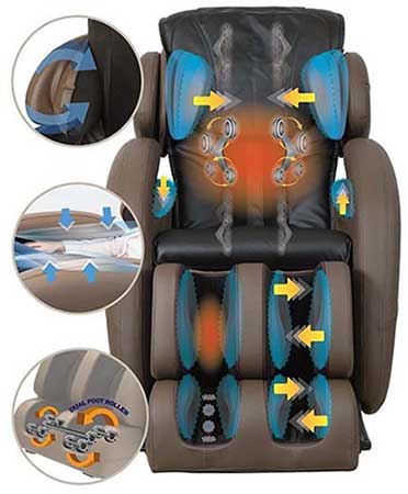 Massage Chair for Tall Person Kahuna LM6800 Massage Mode - Chair Institute