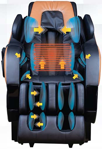 Massage Chair for Tall Person Kahuna SM7300 Air Massage - Chair Institute