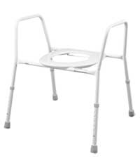 Over the Toilet Commode Chair White Color Side View for Types of Commode Chairs