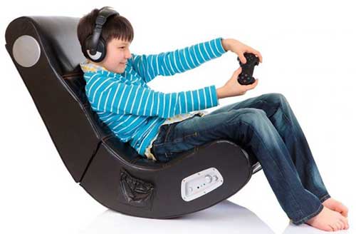 Playing Game on Gaming Chair