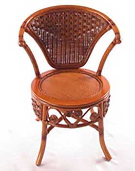 An Image of Wicker Dining Chair for Different Types of Wicker Chairs