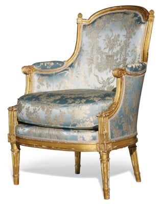 An Image of Bergère En Cabriolet Louis XVI of Bergère Chair Reviews