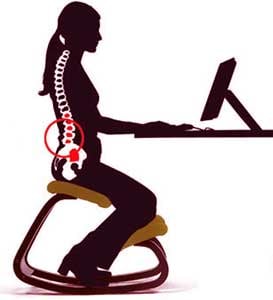 An Image of a Top Stretch Regarding Balans Desk Chair