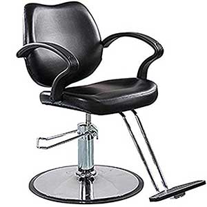 FlagBeauty Black Hydraulic Barber Styling Chair