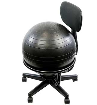 An Image of Cando Ball Metal Ball Chair Without Arms.