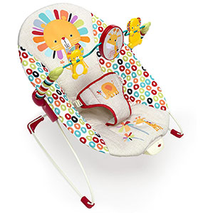 An Image of Bright Starts Playful Pinwheels Bouncer Chair