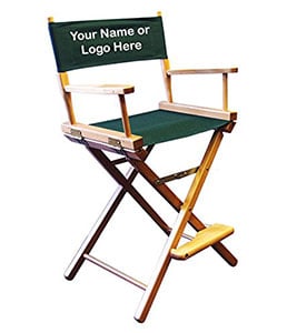 A Sample Image of Personalized Imprinted Counter Height Director's Chair