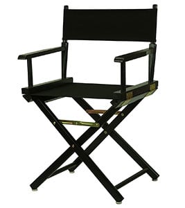 A Sample Image of YuShan Black Frame 18-inch Director's Chair