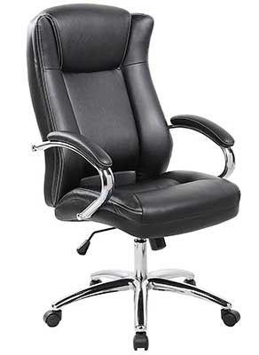 9042-1 Executive High-Back PUPVC Leather Office Chair