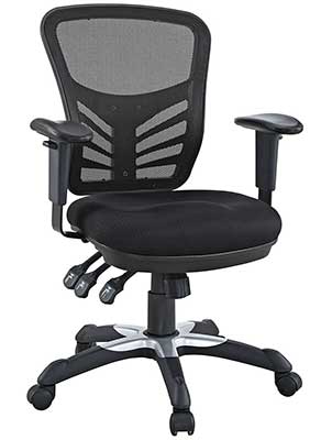 An Image Sample of Mesh Back With No Armrests Drafting Chair