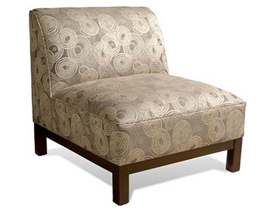 An Image of Mineral Nickel Slipper Chair for the Types of Easy Chairs