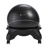 An Image of Gaiam Balance Ball Charcoal Variants for Gaiam Balance Ball Chair Reviews
