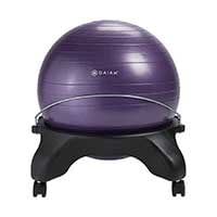 An Image of Gaiam Balance Ball Purple Variants for Gaiam Balance Ball Chair Reviews