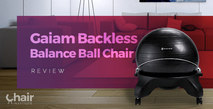 backless balance ball chair