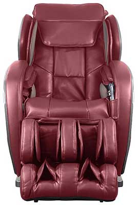 An Image of a Cherry Red Ogawa Active Supertrac Massage Chair