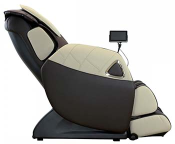 A smaller image of Ogawa Refresh Plus massage chair in brown and dark ivory color.