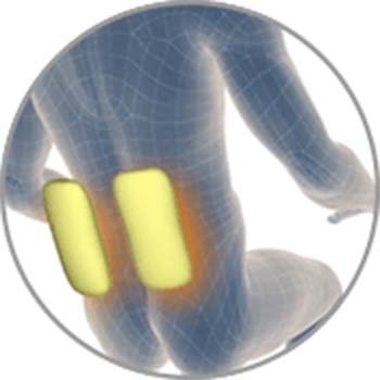 An illustrative image of Ogawa Touch 3D lumbar heat 