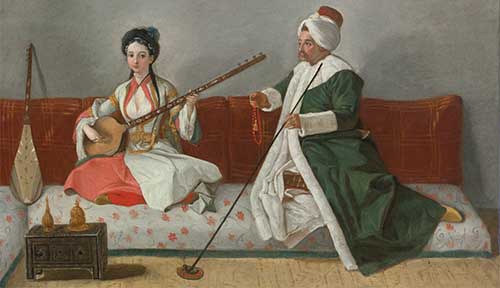 Portrait of Hélène Glavany and Mr. Levett Seated on a Divan