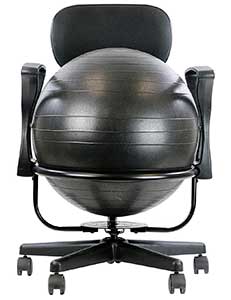 An Image Sample  of Front View of Cando Metal Ball Chair