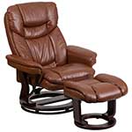An Image Sample of Flash Furniture Contemporary Vintage Leather Recliner for Comparison Chart