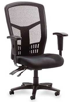 Left Image View of Lorell Executive Mesh High-Back Chair