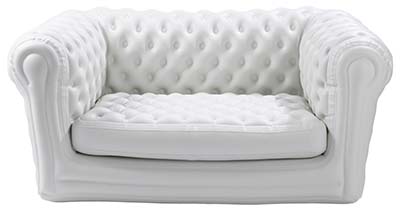 An image of Big Blo 2 Inflatable Sofa in white color