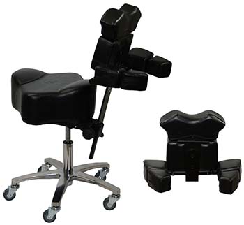 Ergonomic Tattoo Stool Black Color