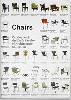 Cover page of the book, Catalogue of the Delft Faculty of Architecture Collection, featuring 35 different chairs