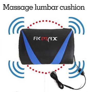 An image of Ficmax Swivel Ergonomic massage lumbar cushion.