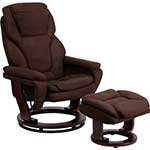 An Image Sample of Flash Furniture Contemporary  Microfiber Recliner for Flash Furniture Vintage Recliner Review