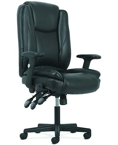 An image of HON Sadie High-Back office chair in black.
