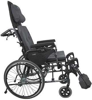 An Image Sample of Full Right Side View of Karman MVP 502 Reclining Wheelchair