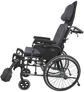 An Image Sample of Padded Handle of Karman MVP 502 Reclining Wheelchair