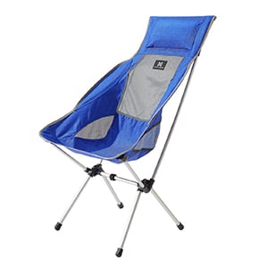 A Blue Variants of Moon Lence Compact Backpacking Lounge Chair Blue