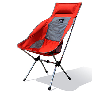 A Orange Variants of Moon Lence Compact Backpacking Lounge Chair Blue