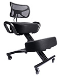 An Image Sample of Sleekform Ergonomic Kneeling Chair With Backrest and Handles