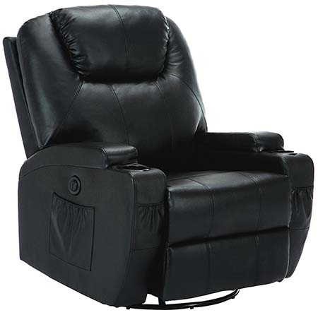 An image of SUNCOO Massage Recliner in black.