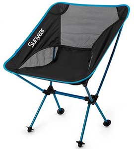 An Image Sample of Black Variants of Sunyear Compact Folding Backpack Chair