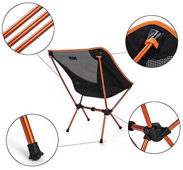 Sunyear Compact Folding Backpack Chair Review 2023