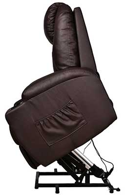 An Image Sample of Brown Variants of U-MAX Power Lift Recliner Massage Chair 
