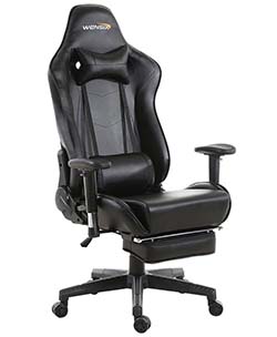A smaller image of WENSIX Gaming High-Back Computer Chair in Black