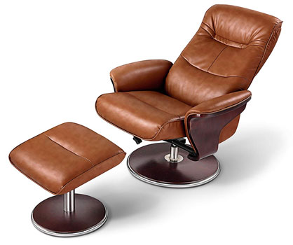 An Image Sample of Artiva USA Milano Recliner With Ottoman